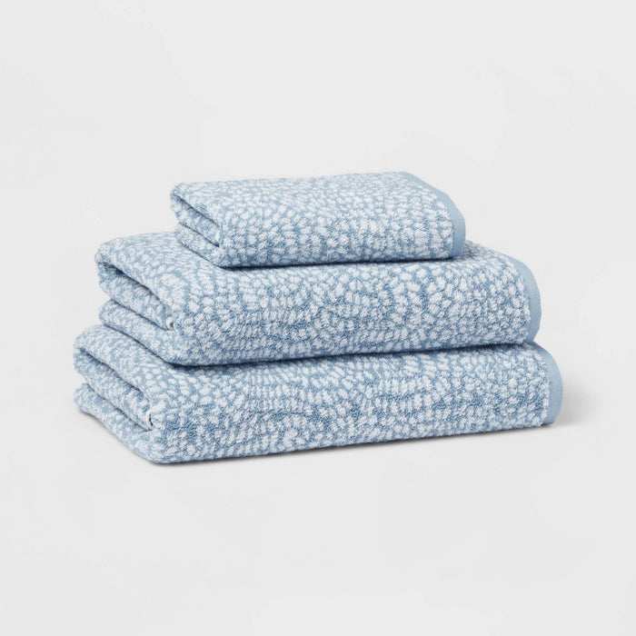 Performance Plus Oversized Bath Towel Light Blue Geo - Threshold™