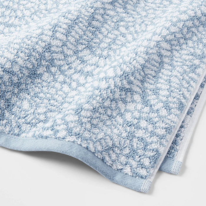 Performance Plus Oversized Bath Towel Light Blue Geo - Threshold™