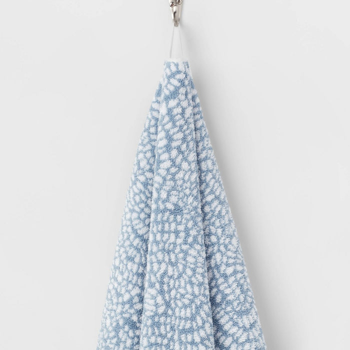 Performance Plus Oversized Bath Towel Light Blue Geo - Threshold™
