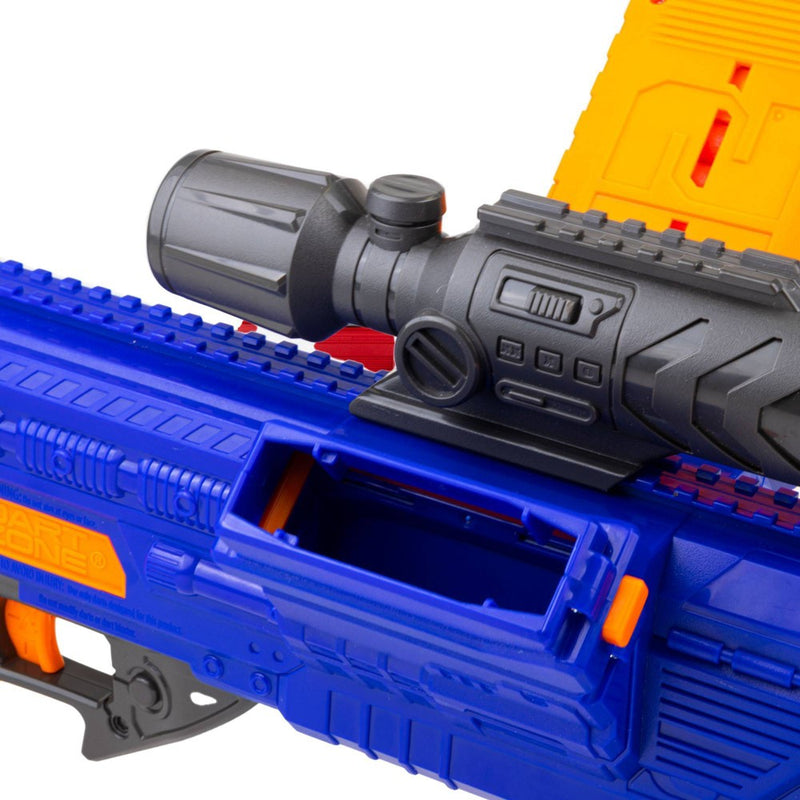 Dart Zone Motorized Vulcanator Double Magazine Dart Blaster