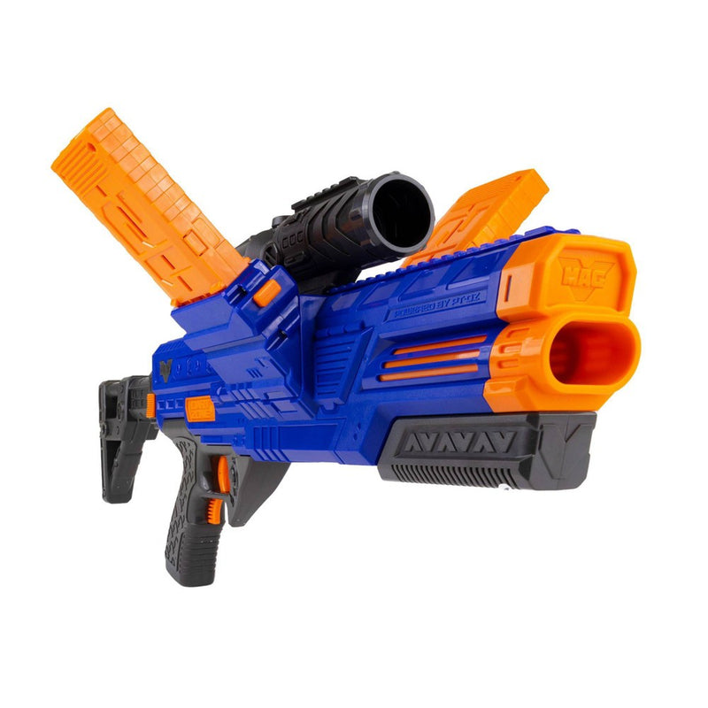 Dart Zone Motorized Vulcanator Double Magazine Dart Blaster