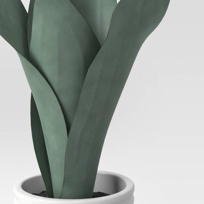 Small Artificial Snake Plant in Pot - Threshold™