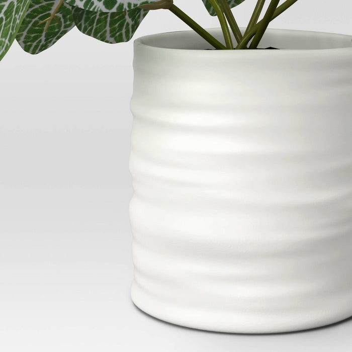 Small Artificial Mosaic Leaf in Pot - Threshold™