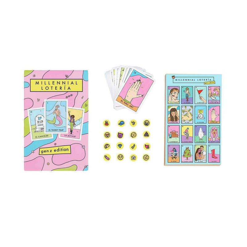 Blue Star Press Millennial Loteria Board Game: Gen Z Edition