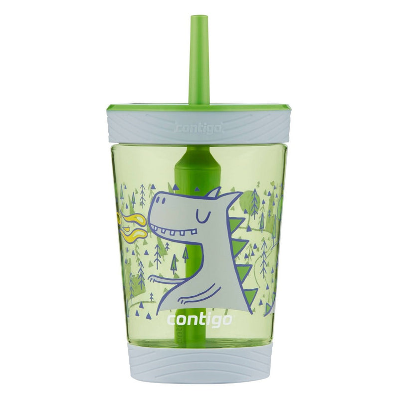 Contigo 14oz Plastic Spill-Proof Dragon Kids' Tumbler with Straw