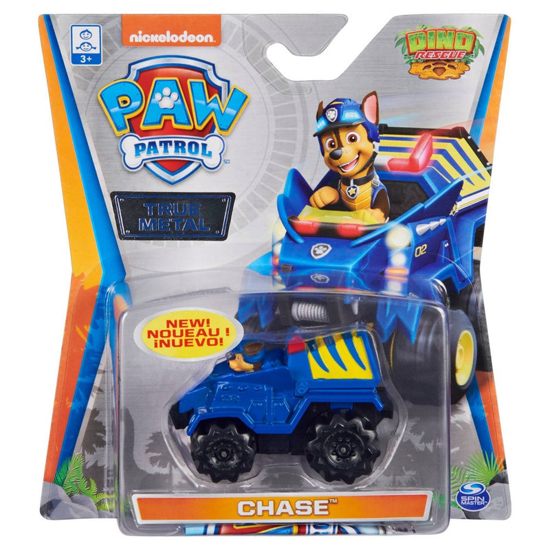 PAW Patrol, True Metal Chase Collectible Die-Cast Vehicle, Dino Rescue Series