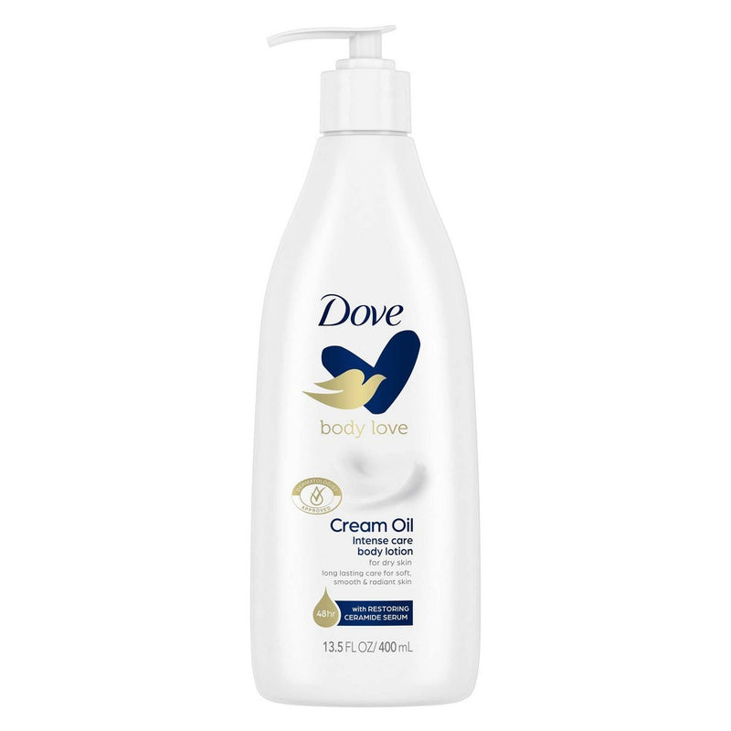 Dove Beauty Body Love Intense Care Body Lotion Unscented - 13.5 fl oz