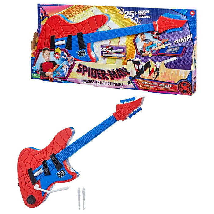 Marvel Spider-Man: Across the Spider-Verse Spider-Punk Web Blast Spider-Man Guitar Toy3.