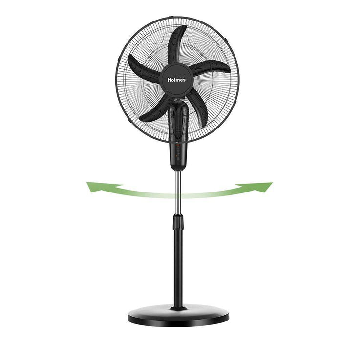 Holmes 18" Digital Oscillating 3 Speed Stand Fan with Remote Control Black (LOCAL PICKUP ONLY)