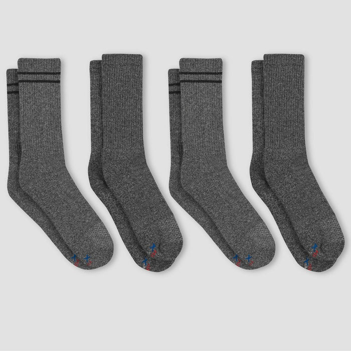 Hanes Premium Men's X-Temp Athletic Socks 4pk -Charcoal Gray 6-12
