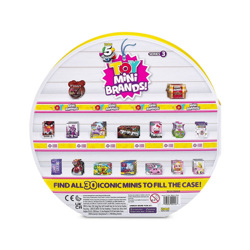 5 Surprise Toy Mini Brands Series 3 Collector's Case with 5 Mini Toys