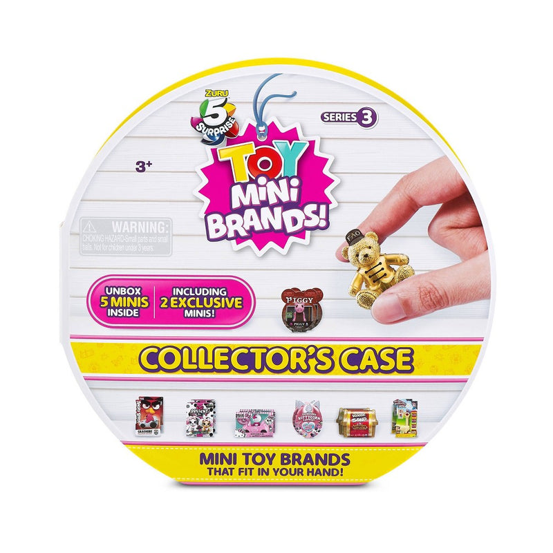 5 Surprise Toy Mini Brands Series 3 Collector's Case with 5 Mini Toys