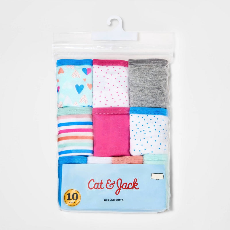 Girls' 10pk Cotton Girlshort - Cat & Jack™ 8