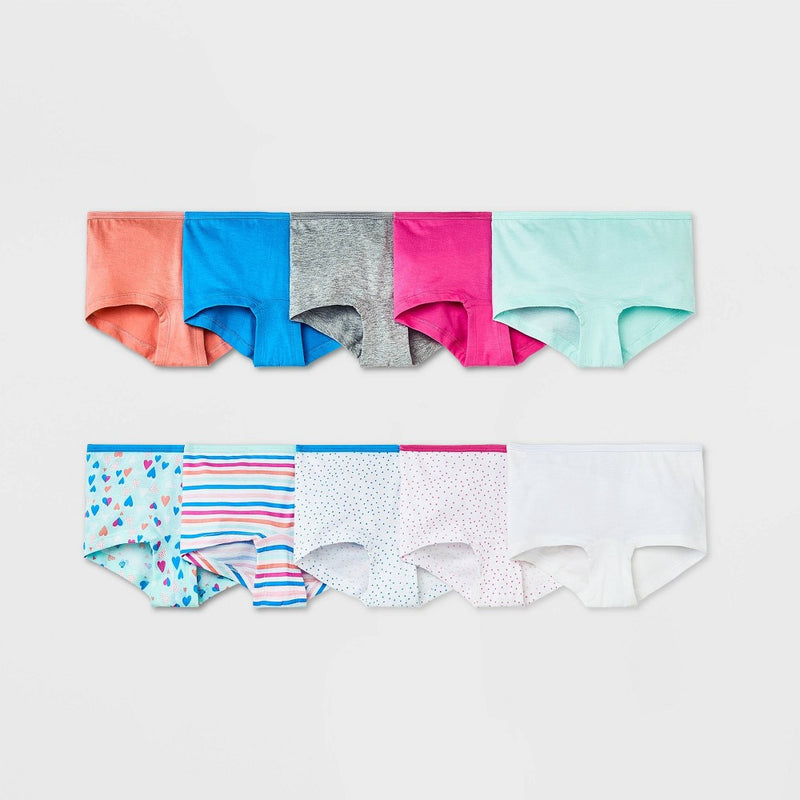 Girls' 10pk Cotton Girlshort - Cat & Jack™ 8