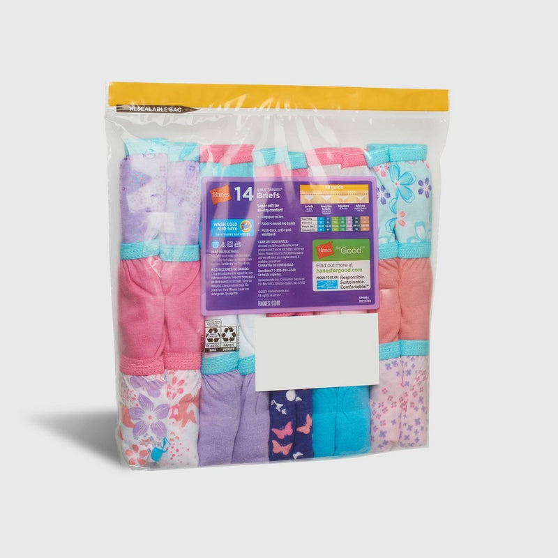 Hanes Girls' 14pk Briefs - Colors May Vary 12