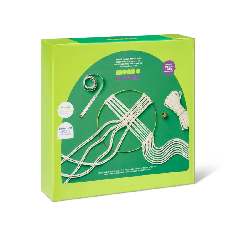 Create-Your-Own Macrame Wall Hanging Decor Kit - Mondo Llama™