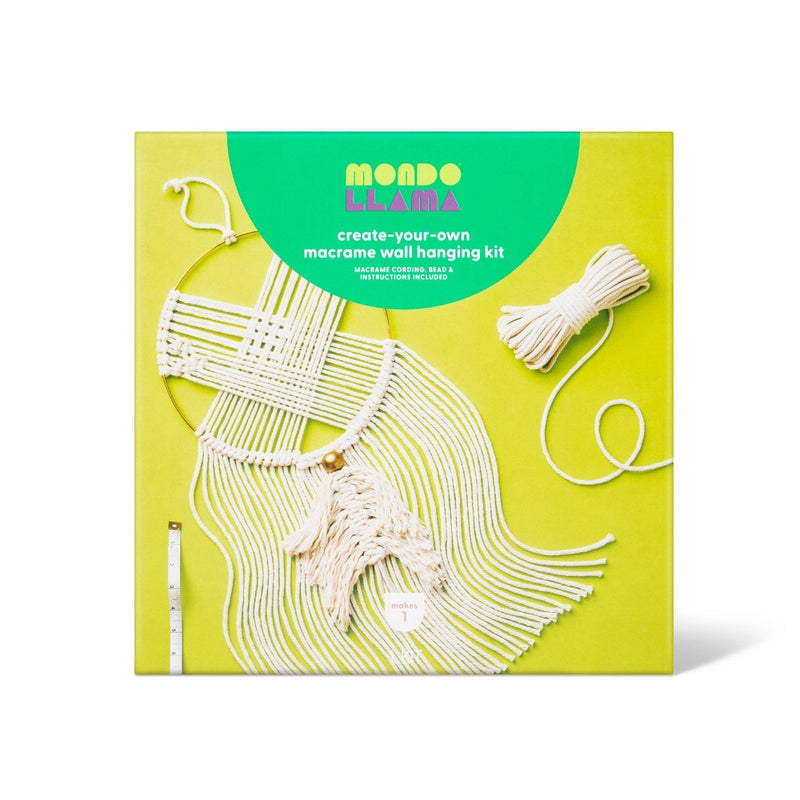 Create-Your-Own Macrame Wall Hanging Decor Kit - Mondo Llama™