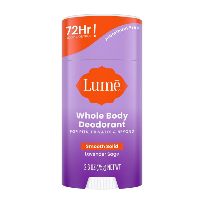 Lume Whole Body Smooth Solid Deodorant Stick - Lavender Sage - 2.6oz