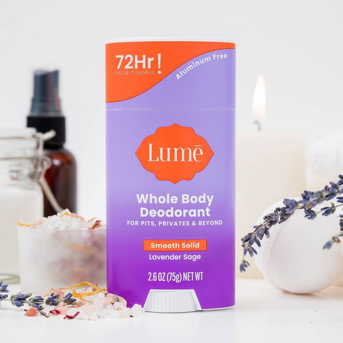 Lume Whole Body Smooth Solid Deodorant Stick - Lavender Sage - 2.6oz