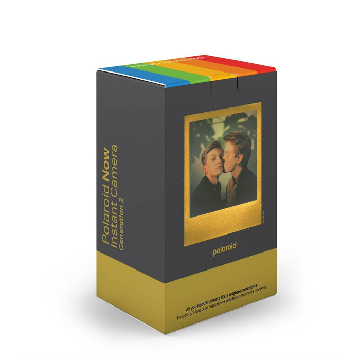 Polaroid Now Camera - Generation 2 Everything Golden Gift Box - Black/White