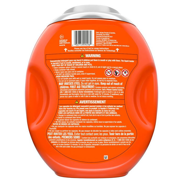 Tide Ultra Oxi Power Pods with Odor Eliminators for Visible and Invisible Dirt Laundry Detergent Pacs - 45ct