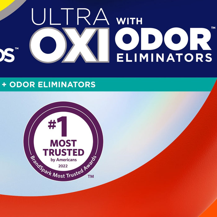 Tide Ultra Oxi Power Pods with Odor Eliminators for Visible and Invisible Dirt Laundry Detergent Pacs - 45ct