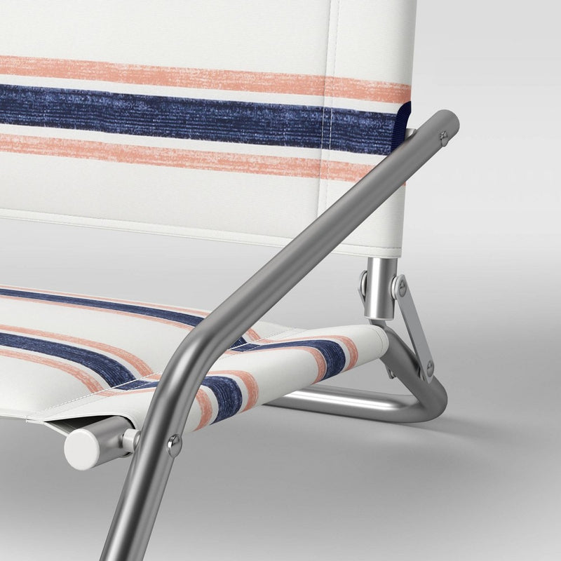 Cushioned Sand Chair with Carry Strap Striped - Threshold™ (LOCAL PICKUP ONLY)