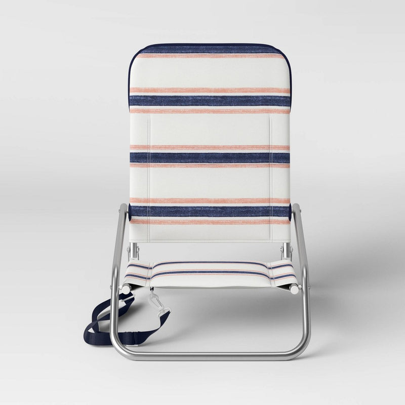 Cushioned Sand Chair with Carry Strap Striped - Threshold™ (LOCAL PICKUP ONLY)
