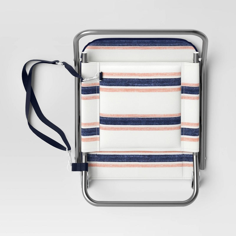 Cushioned Sand Chair with Carry Strap Striped - Threshold™ (LOCAL PICKUP ONLY)