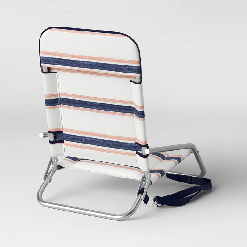 Cushioned Sand Chair with Carry Strap Striped - Threshold™ (LOCAL PICKUP ONLY)