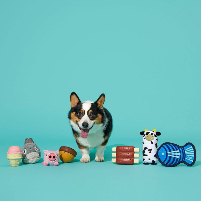 BARK Super Chewer I-Squeak Cone Ice Cream Dog Toy
