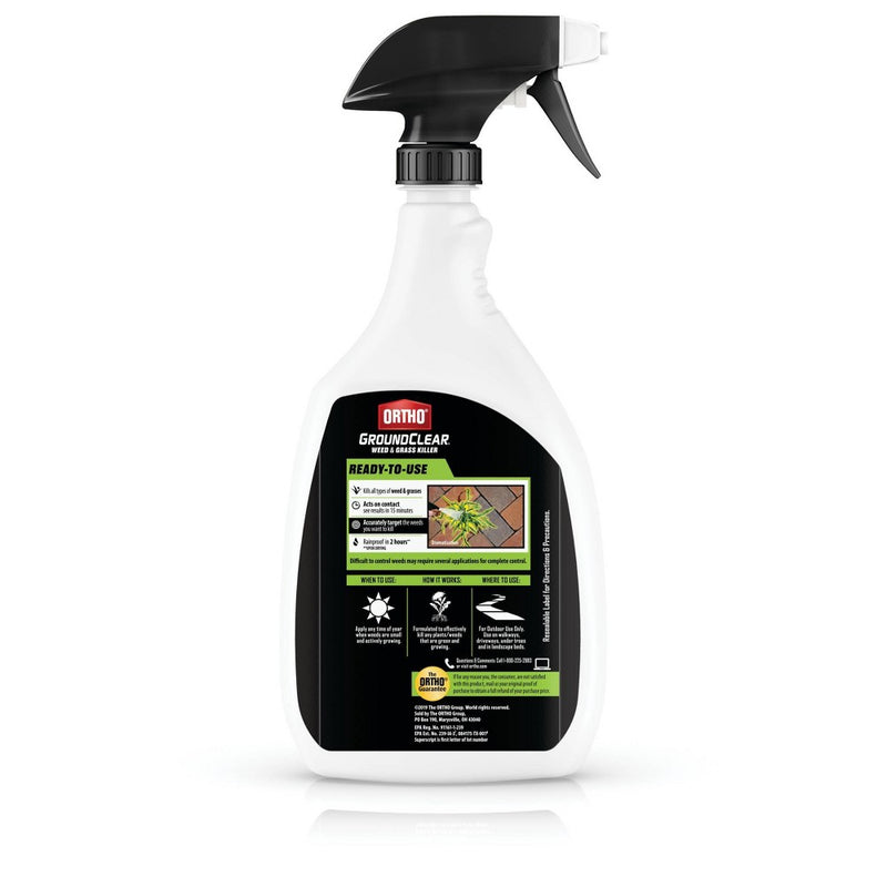 Ortho GroundClear Weed & Grass Killer with Ready To Use Trigger - 24oz