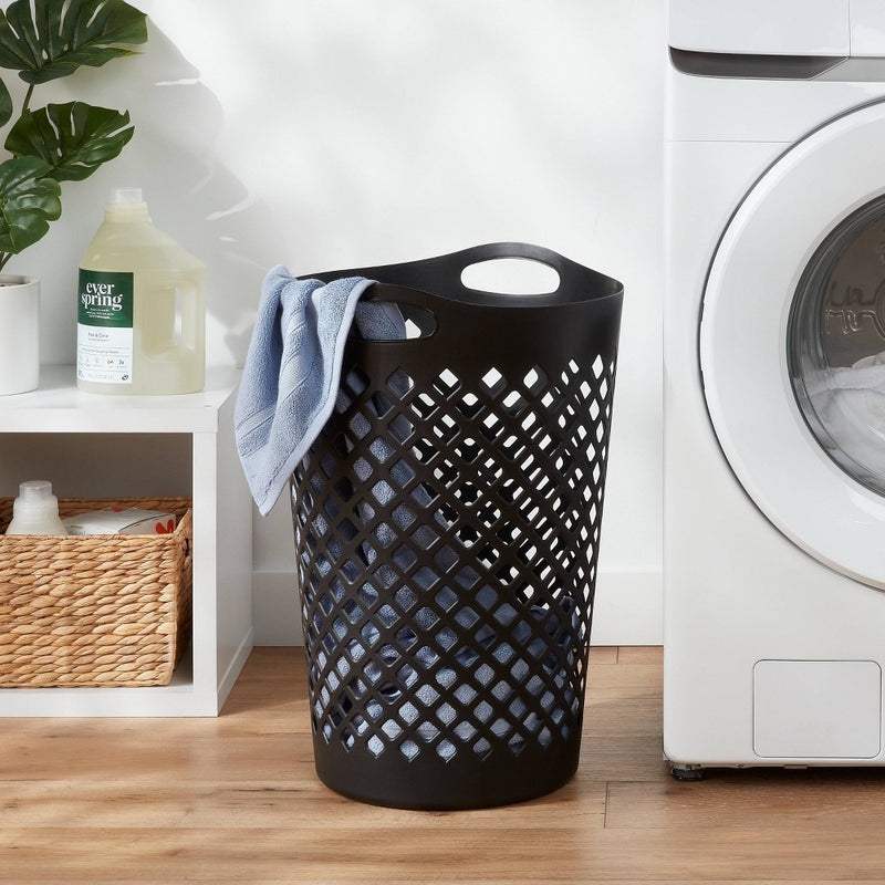 2.2bu Flexible Laundry Hamper Black - Brightroom™