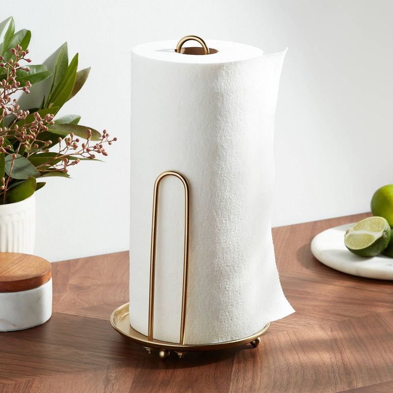 Delavan Collection Metal Wire Paper Towel Holder Gold - Threshold™