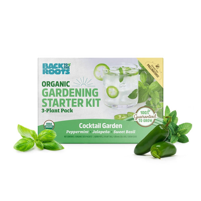 Back to the Roots Organic Gardening Starter Kit - Cocktail Garden Variety