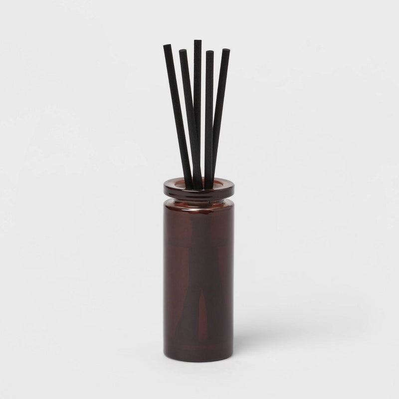100ml Oil Fiber Reed Diffuser Black Honey Vanilla Plum Purple - Threshold™