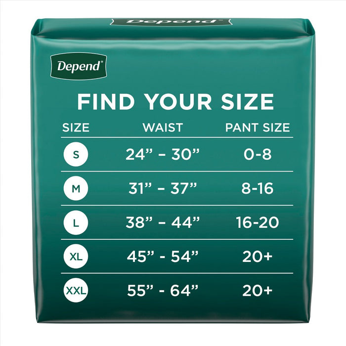 Depend FIT-FLEX Adult Incontinence Underwear for Women - Maximum Absorbency - L - Blush - 40ct