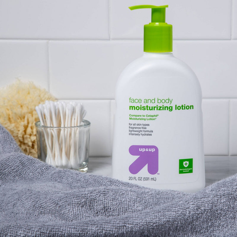 Body and Face Moisturizing Lotion Unscented - 20 fl oz - up & up™