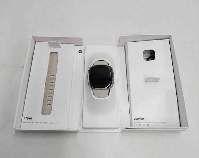 Fitbit Sense 2 Smartwatch - Platinum Aluminum with Lunar White Band SEE DETAILS