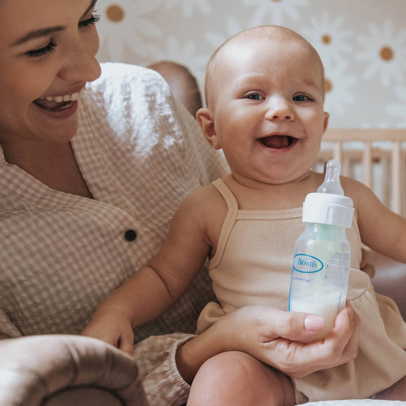 Dr. Brown's Narrow Baby Bottle Nipples - Level 3 - Medium Fast Flow - 6 Months+ - 2pk
