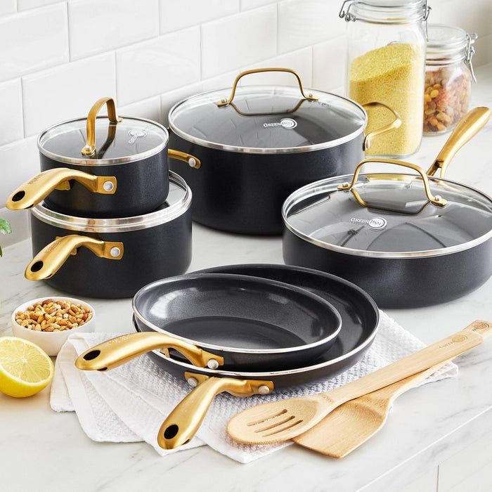 GreenPan Studio 12pc Cookware Set - Black (LOCAL PICKUP ONLY)