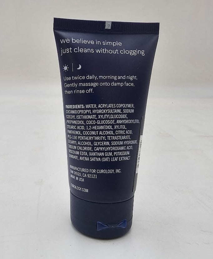 Curology Gentle Cleanser, Lightly Foaming Face Wash - 1.4 fl oz Travel Size