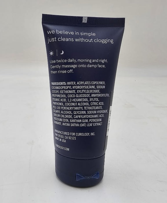 Curology Gentle Cleanser, Lightly Foaming Face Wash - 1.4 fl oz Travel Size