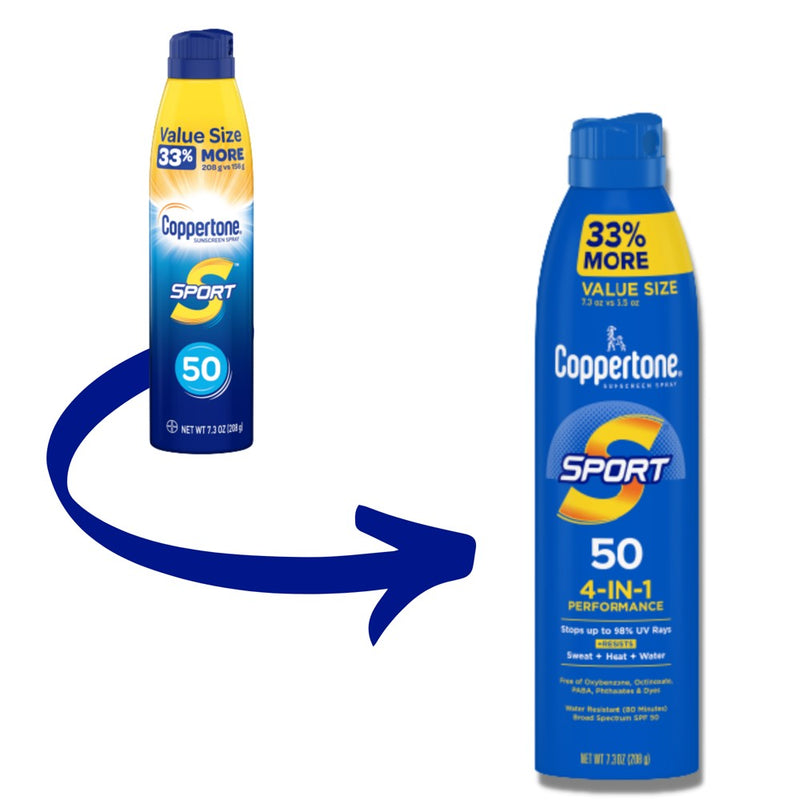 Coppertone Sport Sunscreen Spray - SPF 50 - 7.3oz Value Size