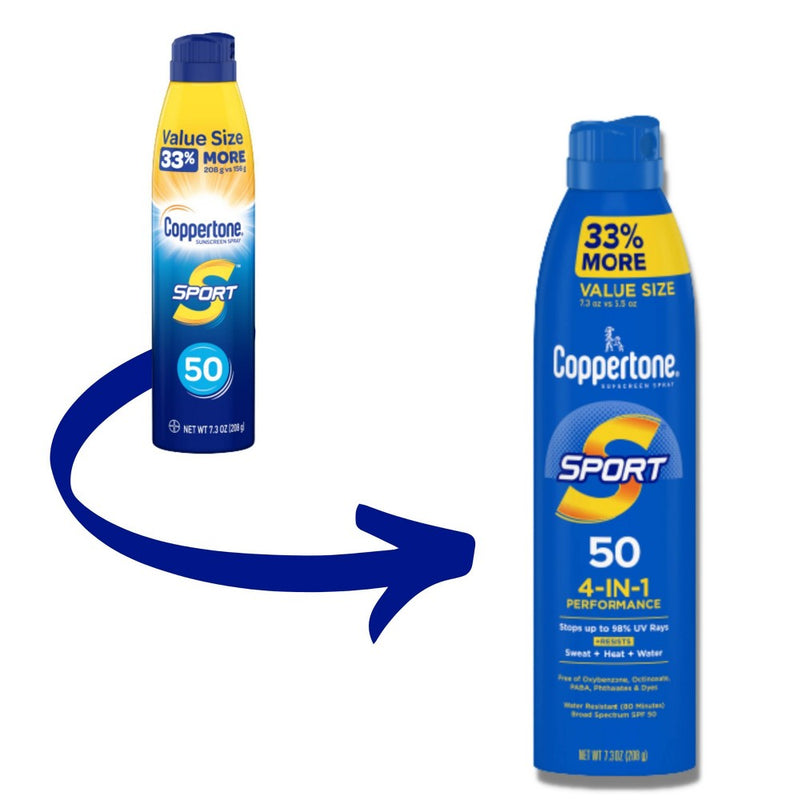 Coppertone Sport Sunscreen Spray - SPF 50 - 7.3oz Value Size