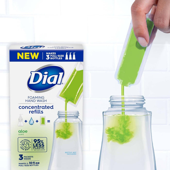 Dial Concentrated Hand Soap Refill - Aloe - 1.1 fl oz/3ct