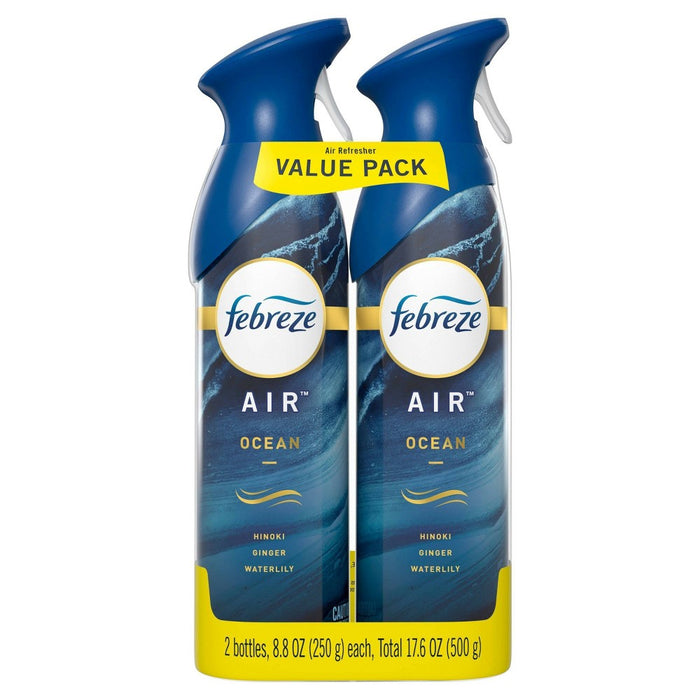 Febreze Odor-Fighting Air Freshener - Ocean - 17.6 fl oz/2pk