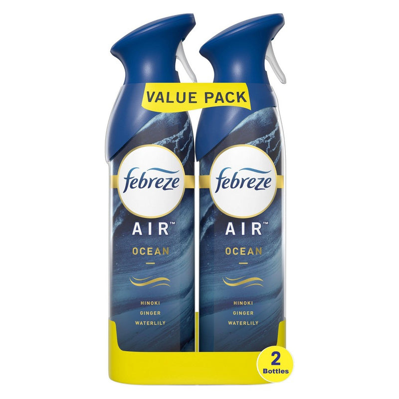 Febreze Odor-Fighting Air Freshener - Ocean - 17.6 fl oz/2pk