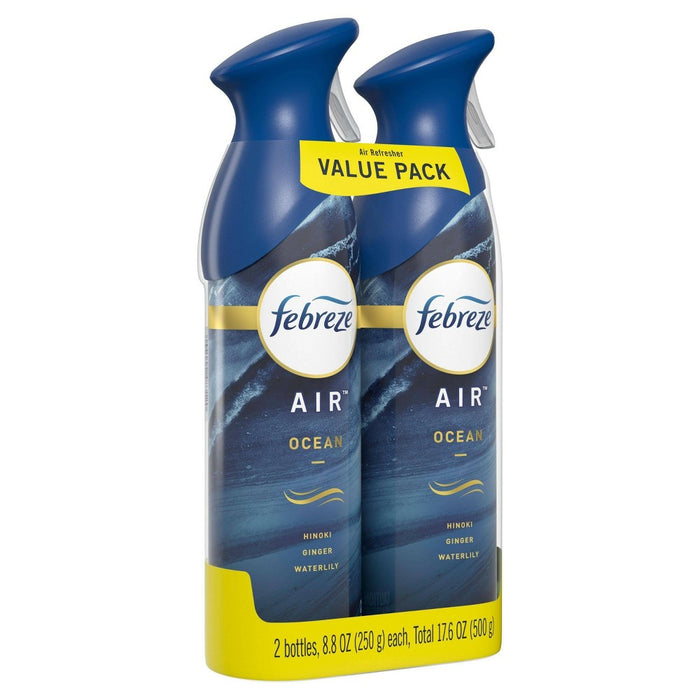 Febreze Odor-Fighting Air Freshener - Ocean - 17.6 fl oz/2pk