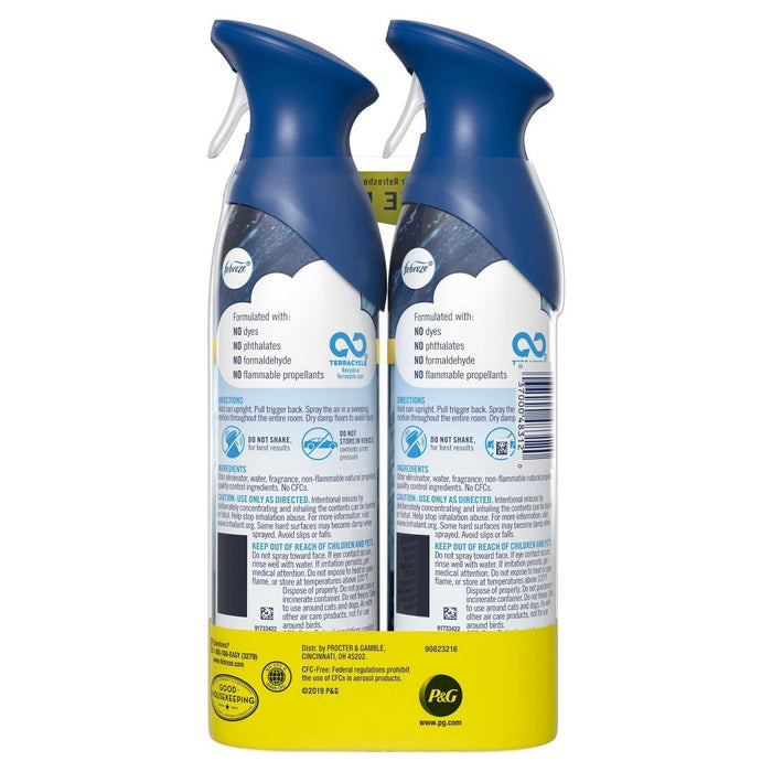 Febreze Odor-Fighting Air Freshener - Ocean - 17.6 fl oz/2pk